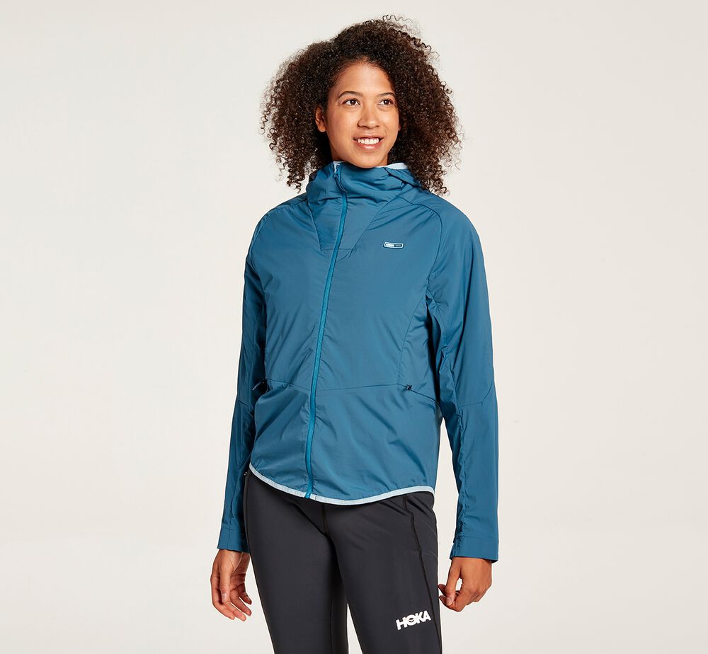 Hoka One One Hybrid Jacka Dam Blå - SE-6905243